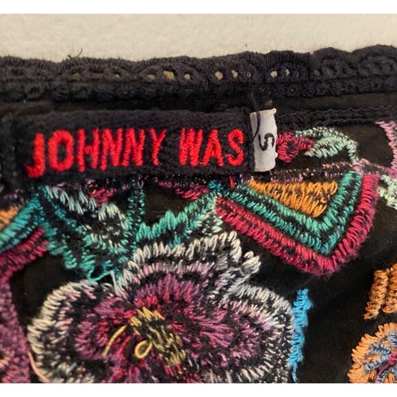 Johnny Was Lulu Hummingbird Heavily Embroidered Tunic Shift Dress Top Boho Small - Picture 3 of 9